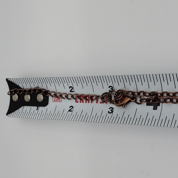 525- Wire Wrapped Pendant Natural Stone Handmade Necklace NWT - Picture 4 of 6